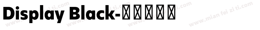Display Black字体转换